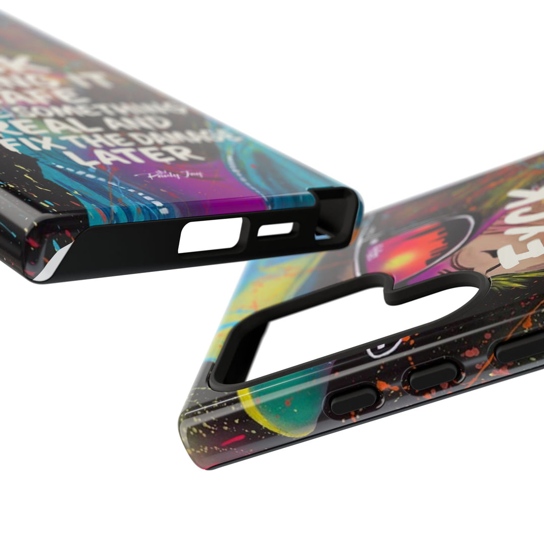 F*ck Playing it Safe Street Art Phone Case