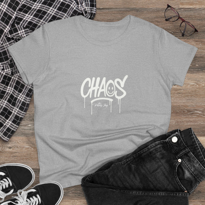 Women's Steetwear Graphic Tee - 'CHAOS' Design -