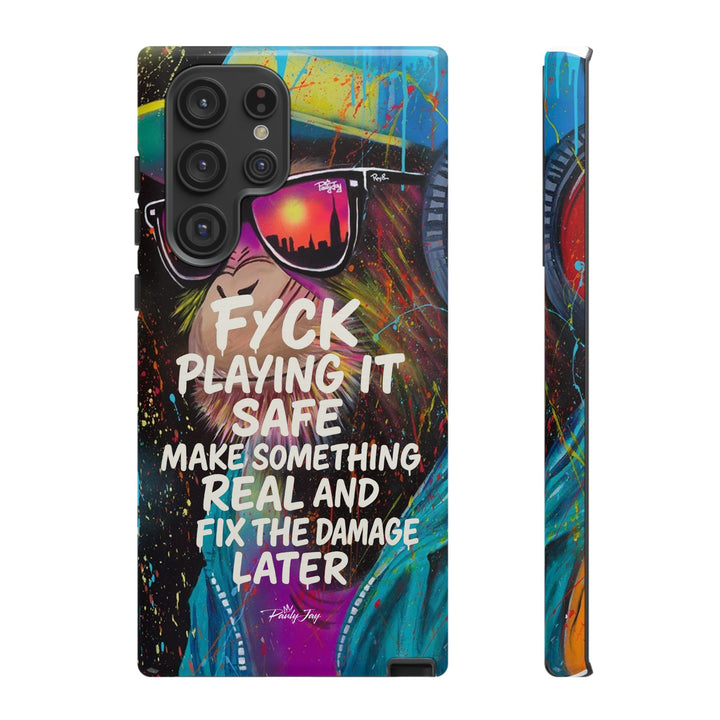 F*ck Playing it Safe Street Art Phone Case