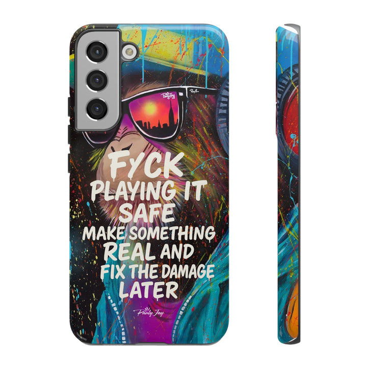 F*ck Playing it Safe Street Art Phone Case