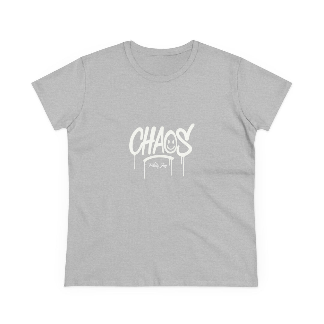 Women's Steetwear Graphic Tee - 'CHAOS' Design -
