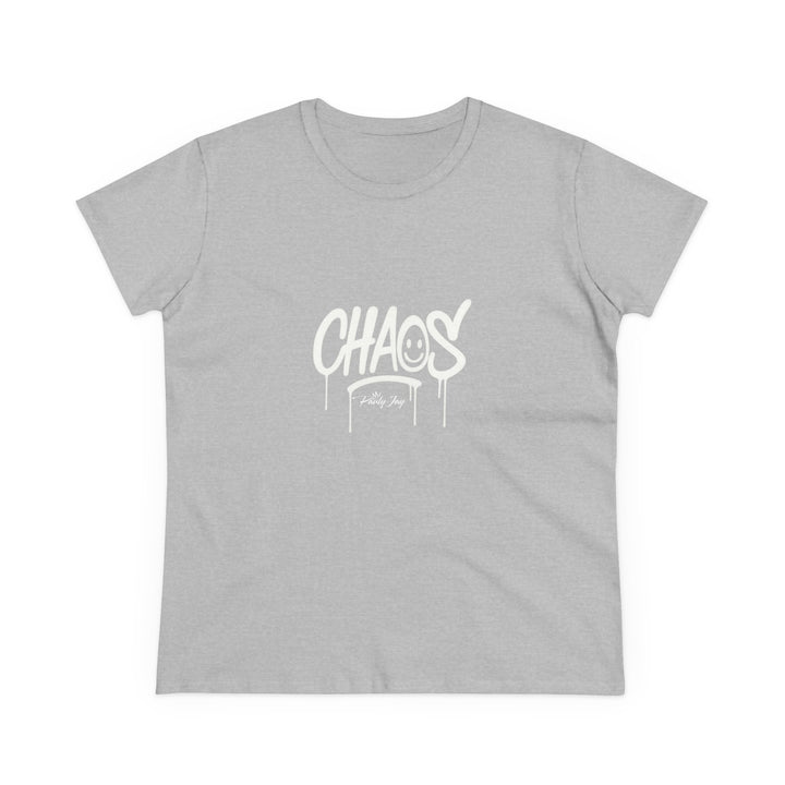 Women's Steetwear Graphic Tee - 'CHAOS' Design -