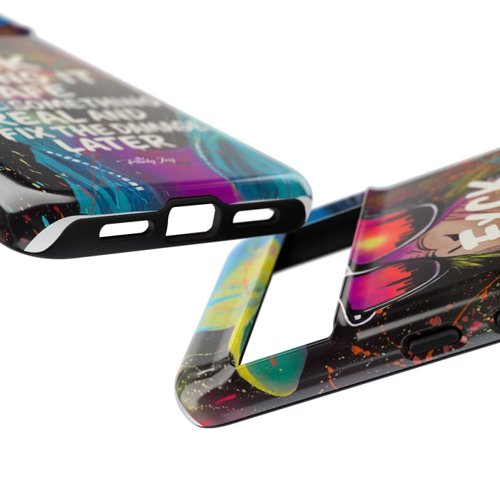 F*ck Playing it Safe Street Art Phone Case