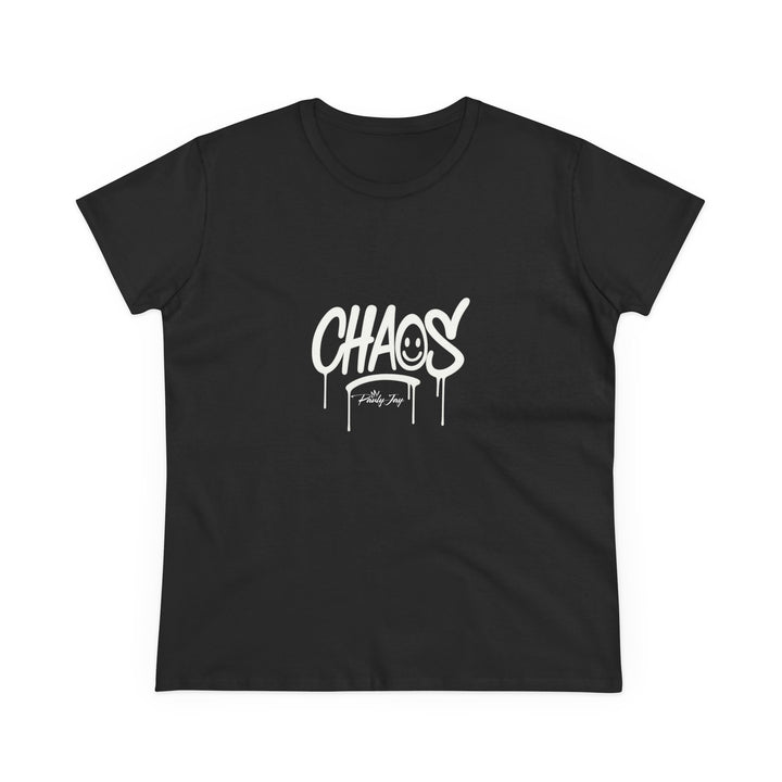 Women's Steetwear Graphic Tee - 'CHAOS' Design -