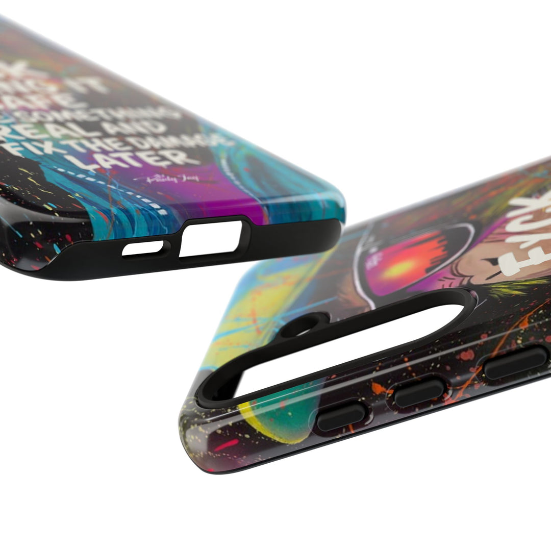 F*ck Playing it Safe Street Art Phone Case