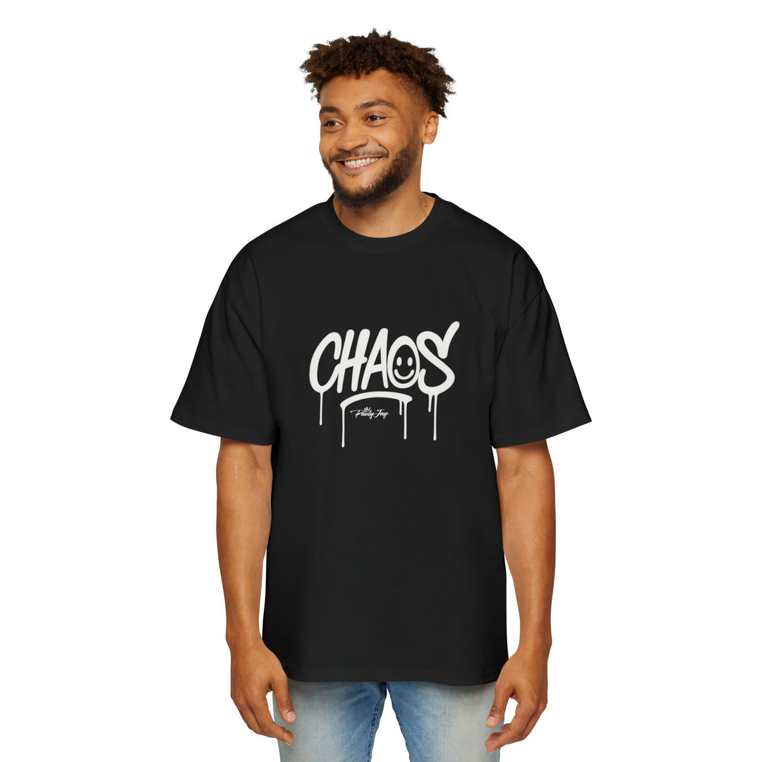 CHAOS Streetwear Over Sized Tee – Graffiti Drip Edition