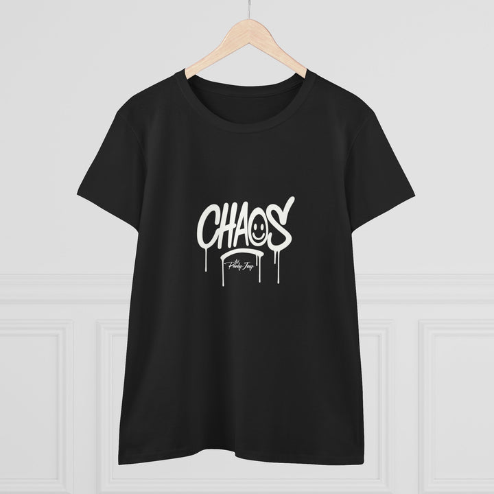 Women's Steetwear Graphic Tee - 'CHAOS' Design -